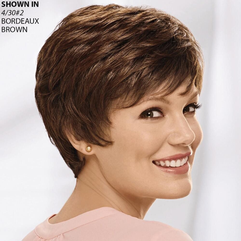 choppy short layered hair