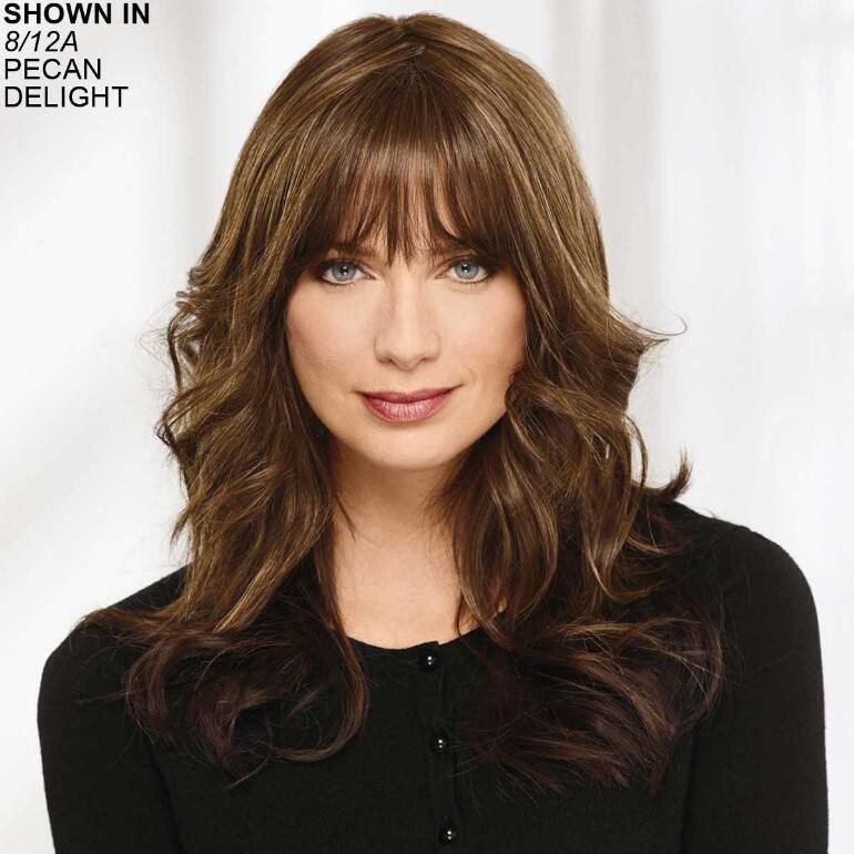 human hair toppers with bangs