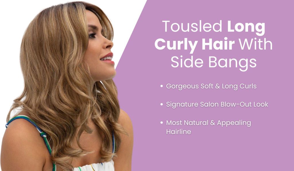 natural long curly hair